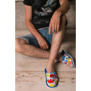 Тапки мужские "ММ" хлопок стрейч (р-ры: 40-47) Хип-хоп