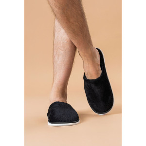 Тапки мужские "МВТ" велсофт (р-ры: 42-47) черный