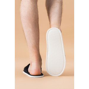 Тапки мужские "МВТ" велсофт (р-ры: 42-47) черный