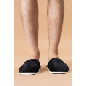 Тапки мужские "МВТ" велсофт (р-ры: 42-47) черный