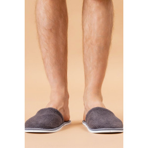 Тапки мужские "МВТ" велсофт (р-ры: 42-47) мышиный