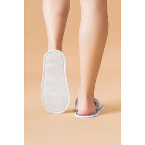 Тапки мужские "МВТ" велсофт (р-ры: 42-47) квадрат-серый