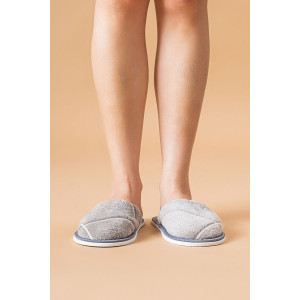 Тапки мужские "МВТ" велсофт (р-ры: 42-47) квадрат-серый