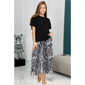 Костюм двойка женский С/15003 хлопок (р-ры: 44-54) зебра