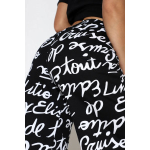 Костюм двойка женский С/15003 хлопок (р-ры: 44-54) буквы