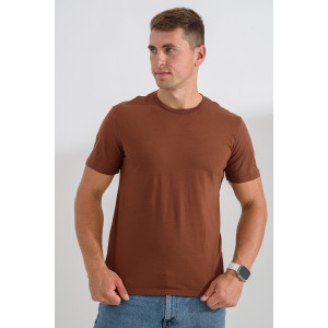 Футболка унисекс №8471/3 кулирка (р-ры: 42-72) коричневый