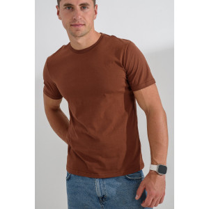 Футболка унисекс №8471/3 кулирка (р-ры: 42-72) коричневый