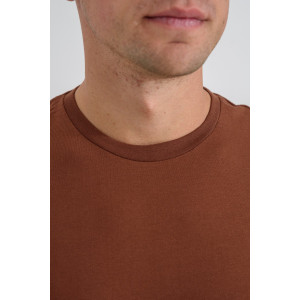 Футболка унисекс №8471/3 кулирка (р-ры: 42-72) коричневый