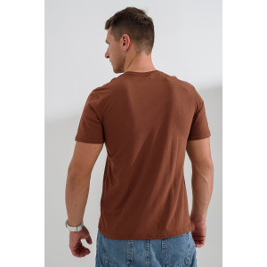 Футболка унисекс №8471/3 кулирка (р-ры: 42-72) коричневый