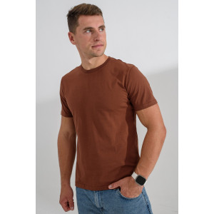 Футболка унисекс №8471/3 кулирка (р-ры: 42-72) коричневый