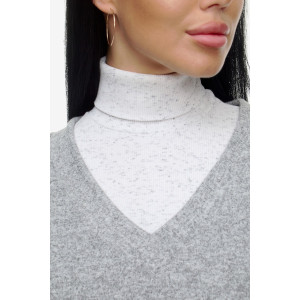 Жилет женский "Брэнда" ангора-софт (р-ры: 54-68) серый