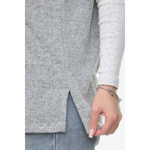 Жилет женский "Брэнда" ангора-софт (р-ры: 54-68) серый