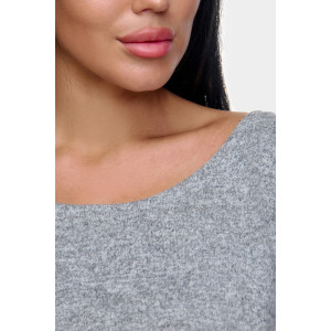 Джемпер женский "Алла" ангора-софт (р-ры: 50-68) серый