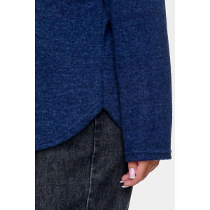 Джемпер женский "Алла" ангора-софт (р-ры: 50-68) синий