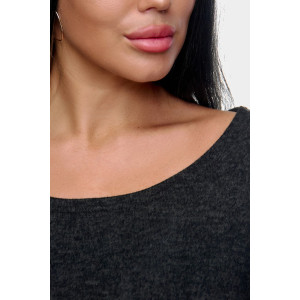 Джемпер женский "Алла" ангора-софт (р-ры: 50-68) черный