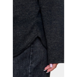 Джемпер женский "Алла" ангора-софт (р-ры: 50-68) черный