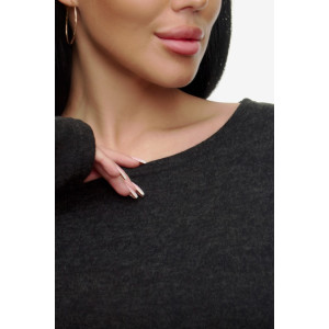 Платье женское "Шато" ангора-софт (р-ры: 50-64) черный