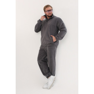 Костюм двойка мужской "Юпитер" флис (р-ры: 48-62) серый