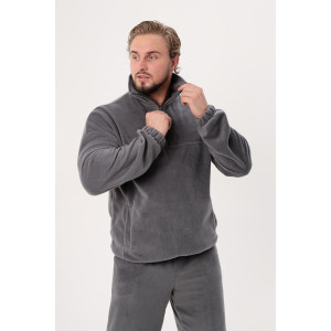 Костюм двойка мужской "Юпитер" флис (р-ры: 48-62) серый