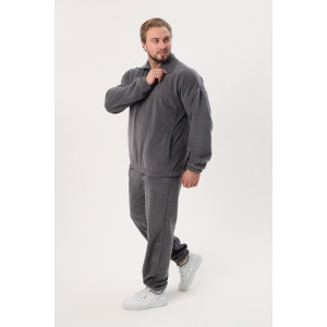 Костюм двойка мужской "Юпитер" флис (р-ры: 48-62) серый