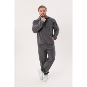 Костюм двойка мужской "Юпитер" флис (р-ры: 48-62) серый