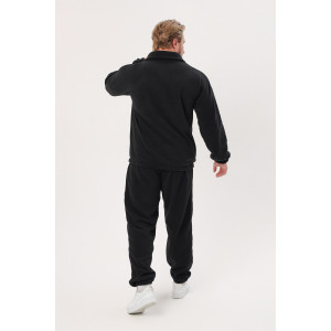 Костюм двойка мужской "Юпитер" флис (р-ры: 48-62) черный