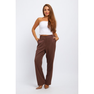 Брюки женские №31986 костюмная ткань (р-ры: 46-56) светло-коричневый
