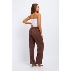 Брюки женские №31986 костюмная ткань (р-ры: 46-56) светло-коричневый