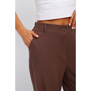 Брюки женские №31986 костюмная ткань (р-ры: 46-56) светло-коричневый