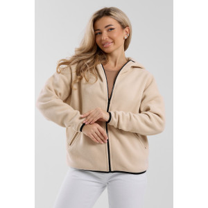 Толстовка женская №36991 флис (р-ры: 44-54) бежевый