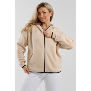 Толстовка женская №36991 флис (р-ры: 44-54) бежевый