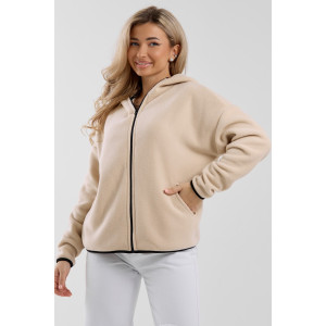 Толстовка женская №36991 флис (р-ры: 44-54) бежевый