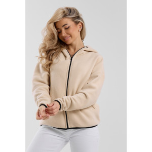 Толстовка женская №36991 флис (р-ры: 44-54) бежевый