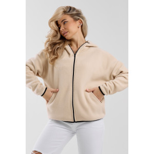 Толстовка женская №36991 флис (р-ры: 44-54) бежевый