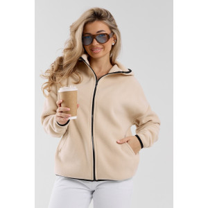 Толстовка женская №36991 флис (р-ры: 44-54) бежевый