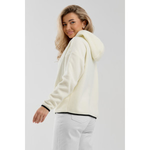 Толстовка женская №36991 флис (р-ры: 44-54) молочный