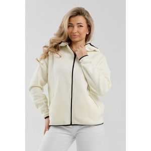 Толстовка женская №36991 флис (р-ры: 44-54) молочный