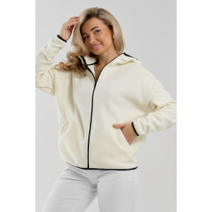 Толстовка женская №36991 флис (р-ры: 44-54) молочный