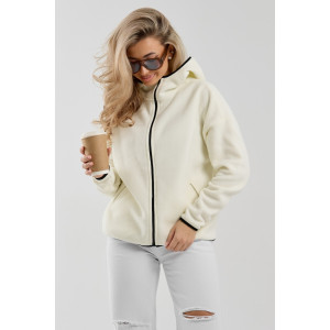 Толстовка женская №36991 флис (р-ры: 44-54) молочный