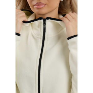 Толстовка женская №36991 флис (р-ры: 44-54) молочный