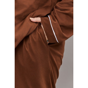 Пижама женская №057498 кулирка пенье (р-ры: 52-82) коричневый