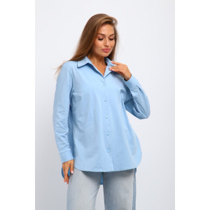 Рубашка женская №31985 академик (р-ры: 46-56) голубой