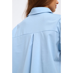 Рубашка женская №31985 академик (р-ры: 46-56) голубой