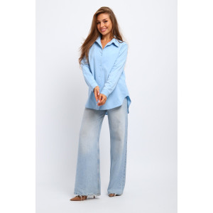 Рубашка женская №31985 академик (р-ры: 46-56) голубой