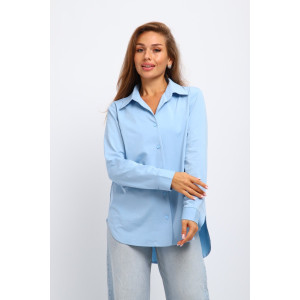 Рубашка женская №31985 академик (р-ры: 46-56) голубой