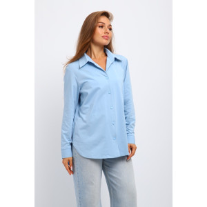 Рубашка женская №31985 академик (р-ры: 46-56) голубой