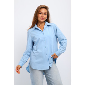 Рубашка женская №31985 академик (р-ры: 46-56) голубой