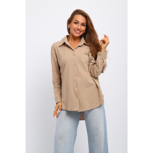 Рубашка женская №31985 академик (р-ры: 46-56) бежевый