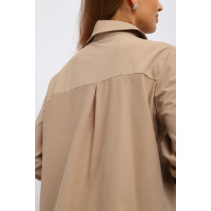 Рубашка женская №31985 академик (р-ры: 46-56) бежевый