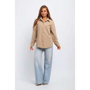 Рубашка женская №31985 академик (р-ры: 46-56) бежевый